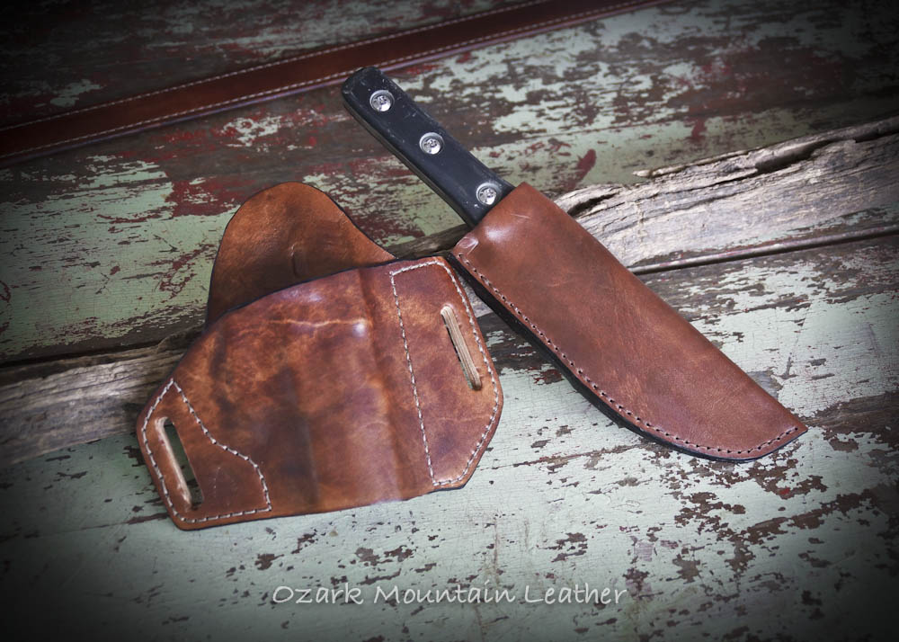 Making a Tailor-made Leather Chef Knife Sheath! 